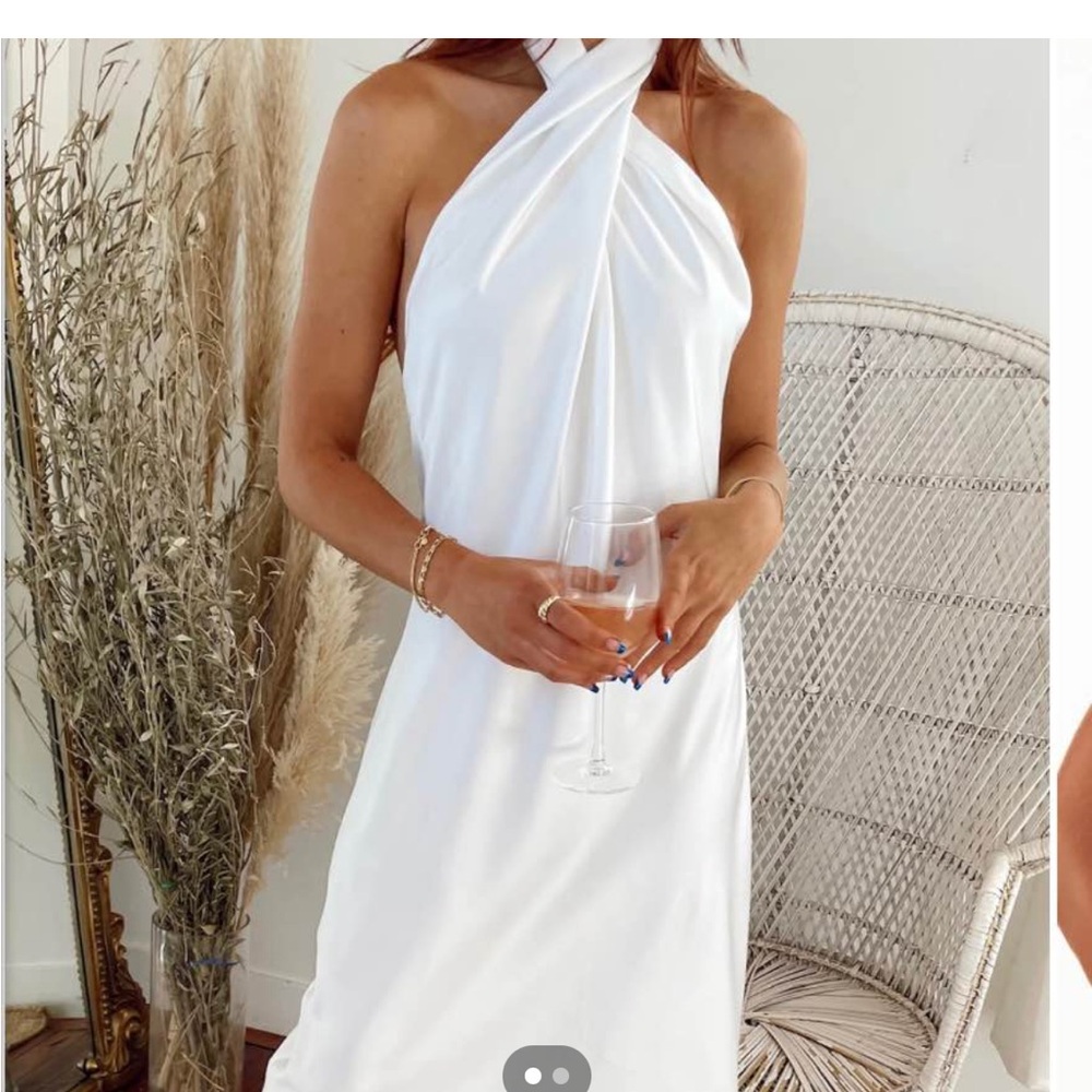 Show Me your MuMu Jasmine Halter Midi Dress
